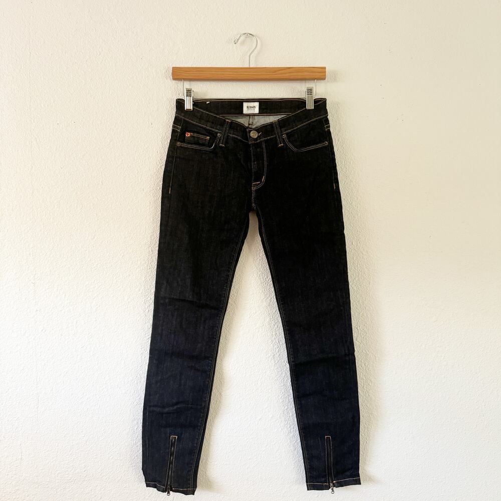 Hudson Juliette Refine Jeans Womens 26 Super Skinny Dark Wash Classic Zip fronts